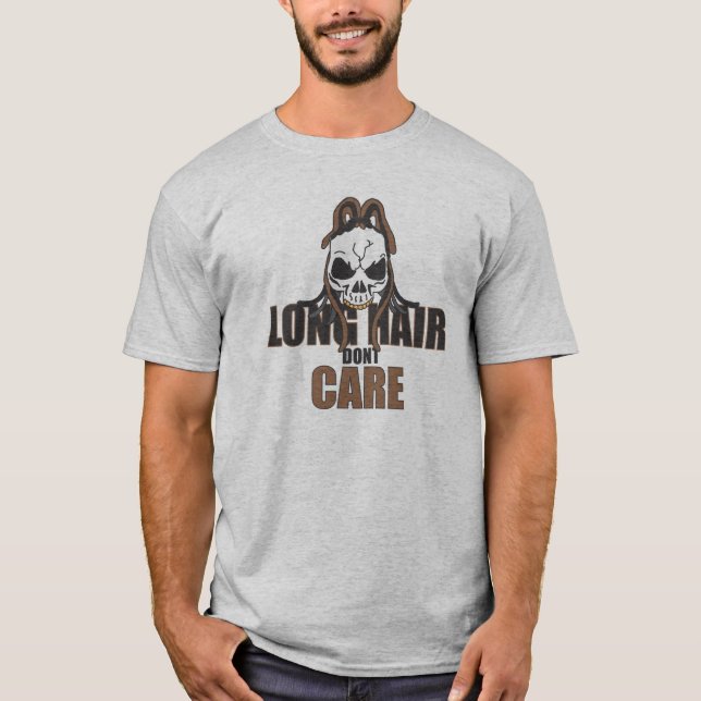 Langes Haar interessieren sich nicht T-Shirt (Vorderseite)
