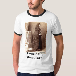 Langes Haar, interessieren sich nicht T-Shirt