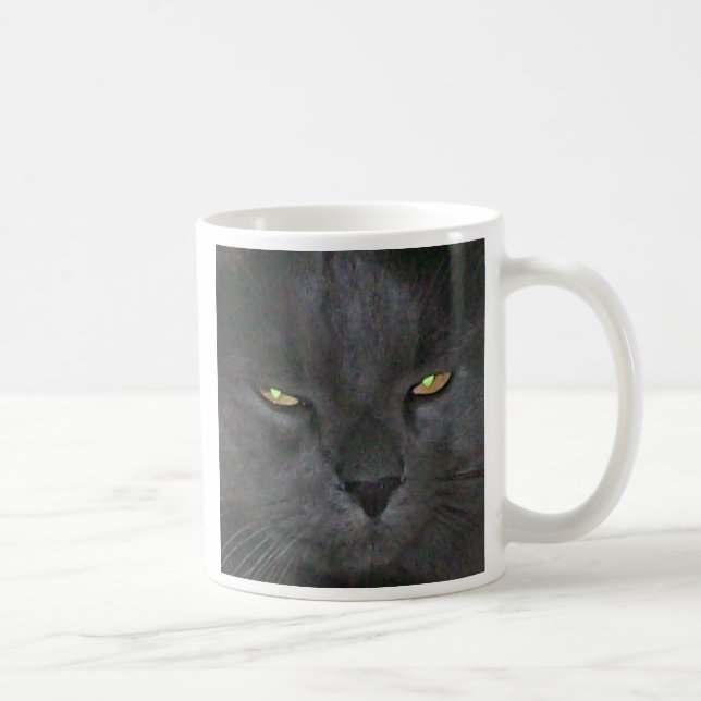 Langes Haar-russisches Blau Kaffeetasse (Rechts)