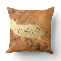 Langes Horn-Tierpelz-Druck-Chic Monogramm-Texas