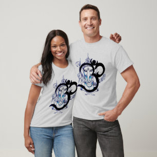 Langes Hülsen-Shirt OM Ganesha T-Shirt