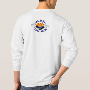 Langes Hülsen-T-Shirt mit Verein-Logo-an Rücksei T-Shirt