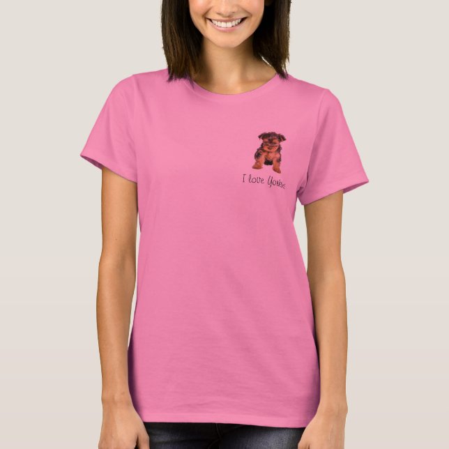 Langes Hülsen-T-Shirt Yorkshires Terrier T-Shirt (Vorderseite)