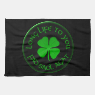 Langes Leben zu Ihnen irisches Sprichwort Geschirrtuch