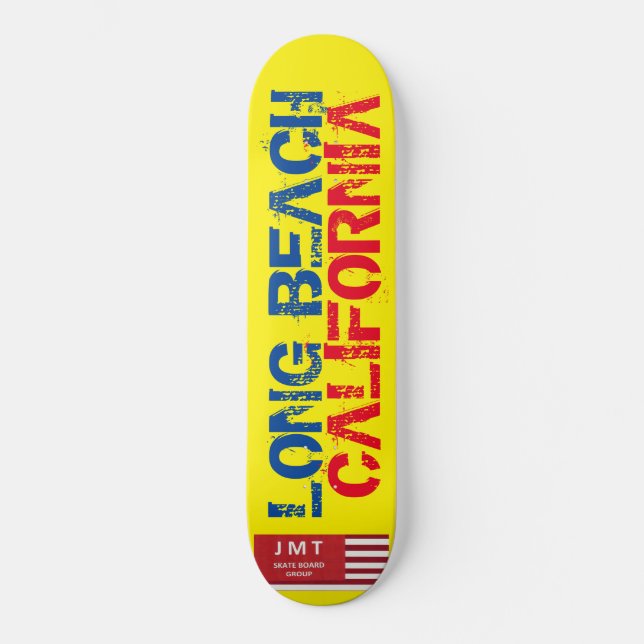 LANGES STRAND KALIFORNIEN Skateboard (Vorderseite)