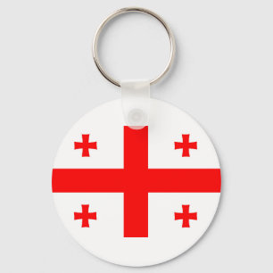 langes Symbol Georgia-Landesflagge Schlüsselanhänger