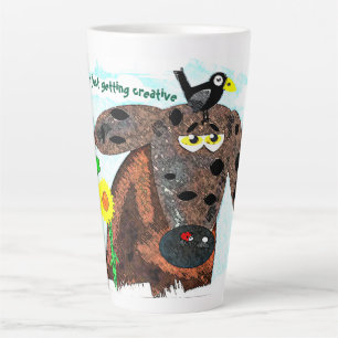 Langeweile nicht, sondern Kreativität Milchtasse