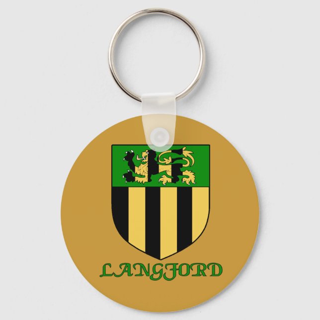 Langford Family Shield Schlüsselanhänger (Vorderseite)