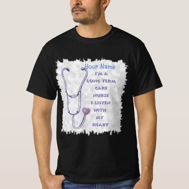 Langfristige Pflegekurse Stethoscope T-Shirt (Vorderseite)