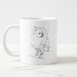 Langhaar-Chihuahua-Tasse – Hundetasse für Kaffee Jumbo-Tasse