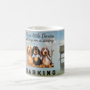 Langhaar-Dachshund-Schwingen-Tasse Kaffeetasse