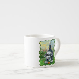 Langhaar-Schäferhund Espressotasse