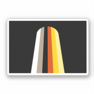 Langhaar-Stolzflagge Aufkleber