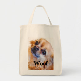 langhaarige Chihuahua-Einkaufstüte Tragetasche