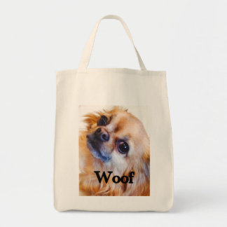 langhaarige Chihuahua-Einkaufstüte Tragetasche