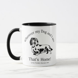 Langhaarige Dackel Tasse