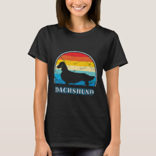 Langhaarige Dackel Vintager Hund T-Shirt