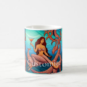 Langhaarige Martini Mermaid Thunder_Cove Kaffeetasse