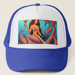Langhaarige Martini Mermaid Thunder_Cove Truckerkappe
