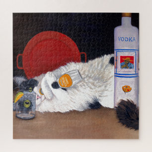 Langhaarige Tuxedo Cat