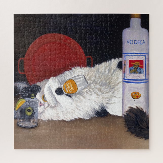 Langhaarige Tuxedo Cat (Vertikal)