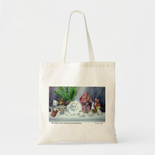 Langhaarige weiße Katzen-Taschen-Tasche Tragetasche