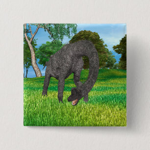 Langhals-Dinosaurier-Dschungel-Abenteuer Button