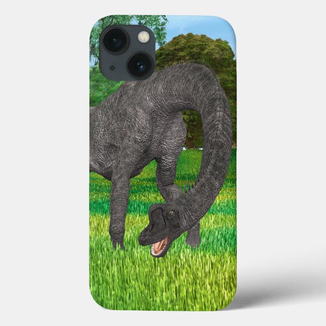 Langhals-Dinosaurier-Dschungel-Abenteuer Case-Mate iPhone Hülle (Rückseite)