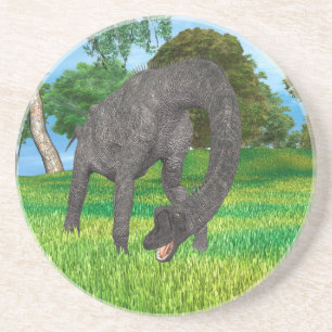 Langhals-Dinosaurier-Dschungel-Abenteuer Getränkeuntersetzer