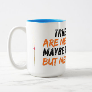 Langjährige Freundschaft Wahre Freunde sind nie ge Zweifarbige Tasse
