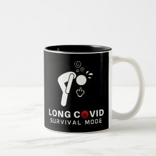LANGJÄHRIGER ÜBERlebensmodus Zweifarbige Tasse