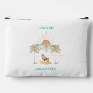 Langkawi Andaman-Meer Retro Chic Zubehörtasche