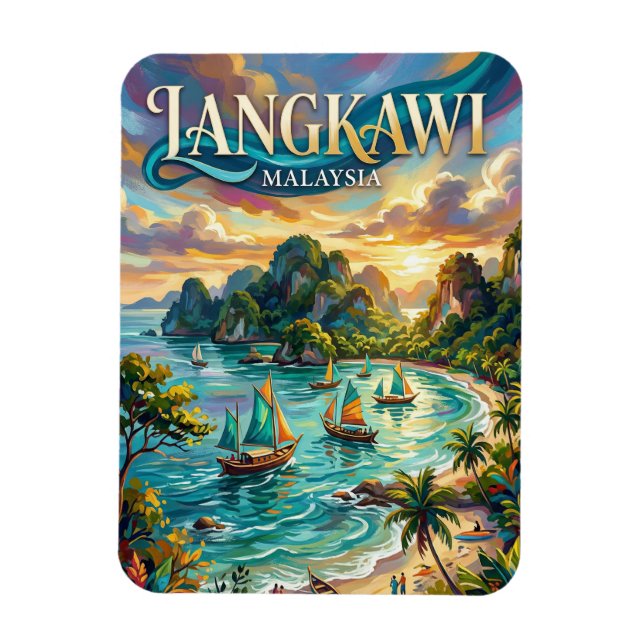 Langkawi Malaysia Magnet (Vertikal)