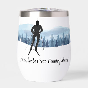 Langlauf-Design Thermalwine Tumbler
