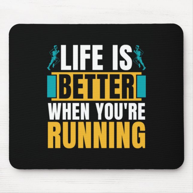 Langlaufen ist besser, wenn Athletik Mousepad (Vorne)