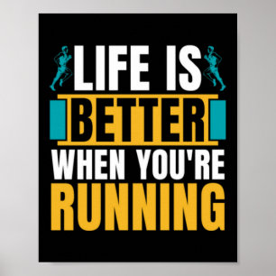 Langlaufen ist besser, wenn Athletik Poster