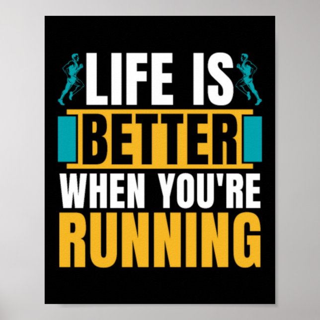 Langlaufen ist besser, wenn Athletik Poster (Vorne)