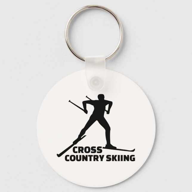 Langlaufen Schlüsselanhänger (Vorderseite)