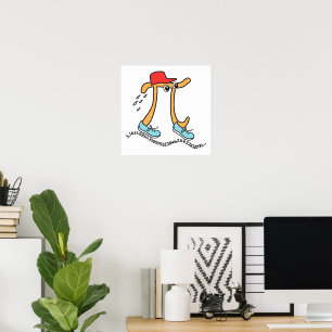 Langläufer-Pi-Symbol © Funny Pi Typ Poster