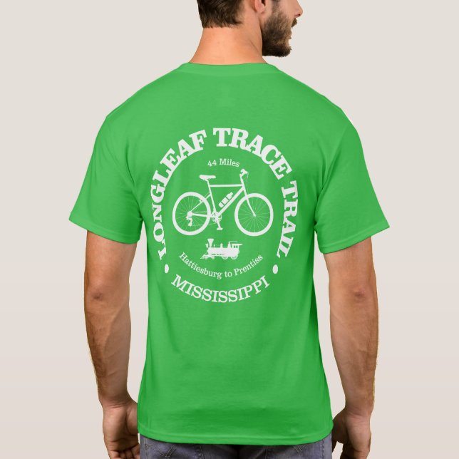 Langlaufloipe (Fahrrad) T-Shirt (Rückseite)