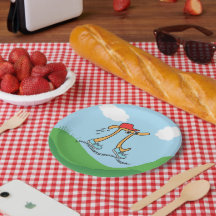 Langlaufloipe Pi - Funny Pi Typ Paper Plate