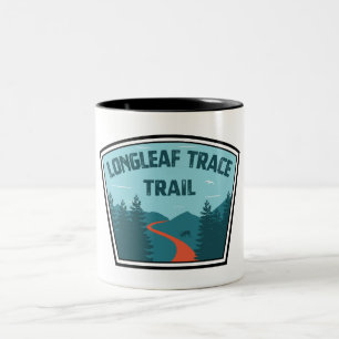 Langlaufloipe Zweifarbige Tasse