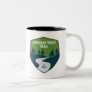 Langlaufloipe Zweifarbige Tasse