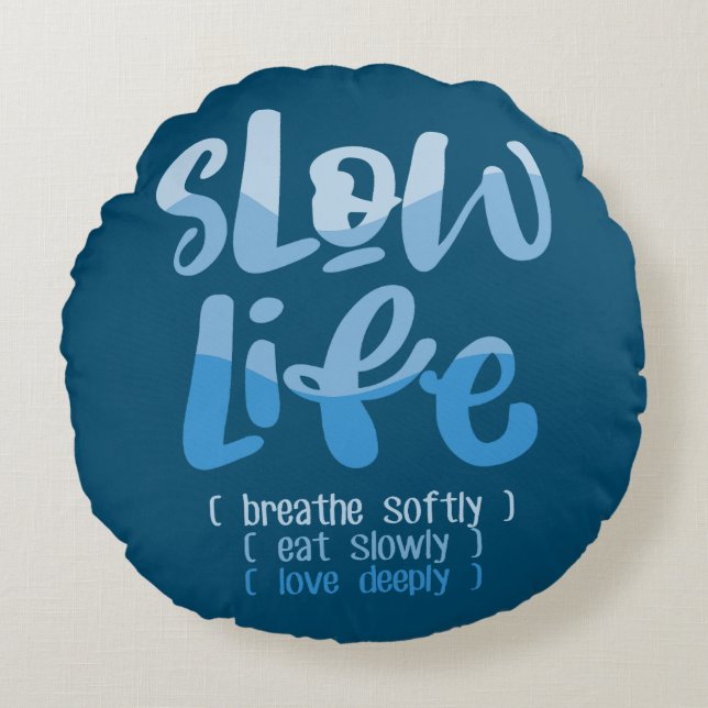 Langlebigkeit 2 rundes kissen (Vorderseite)