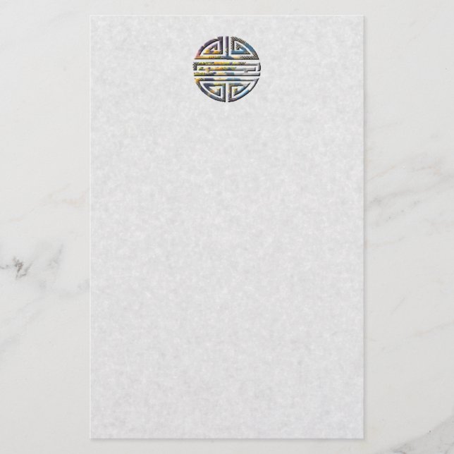 Langlebigkeit-Hochzeit Briefpapier (Vorderseite)