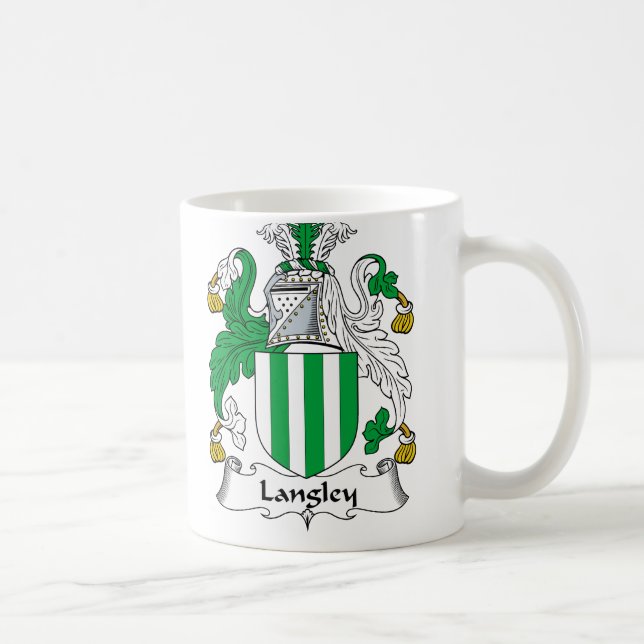 Langley Familienwappen Kaffeetasse (Rechts)