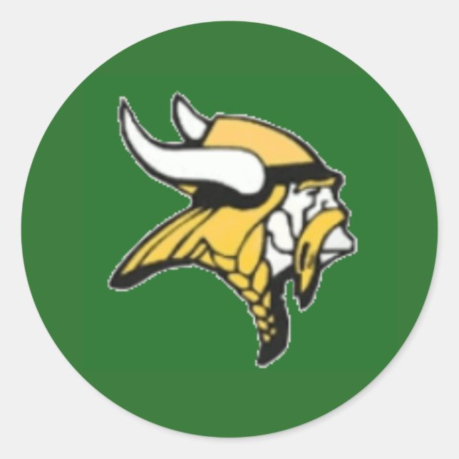 Langley hoch sächsisch runder aufkleber (Vorderseite)