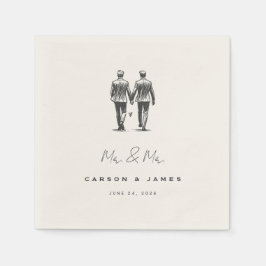 Langley Mr. & Mr. Wedding Serviette