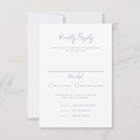 Langley Portrait Wedding Carte RSVP