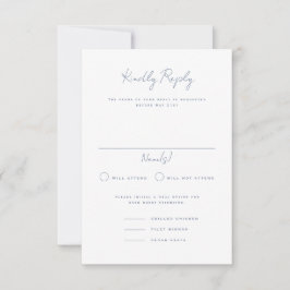Langley Portrait Wedding Carte RSVP